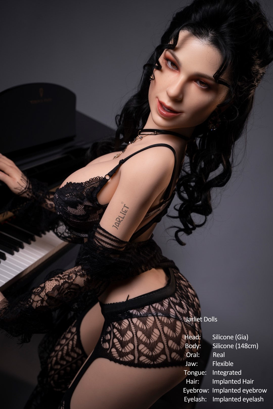 Gia-sekspop (Jarliet 148 cm E-cup siliconen)