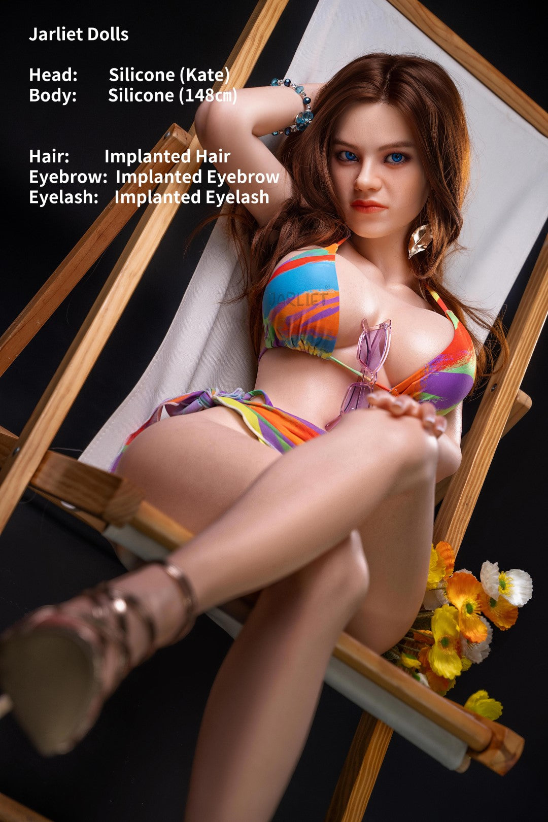 Kate sekspop (Jarliet 148 cm E-cup siliconen)