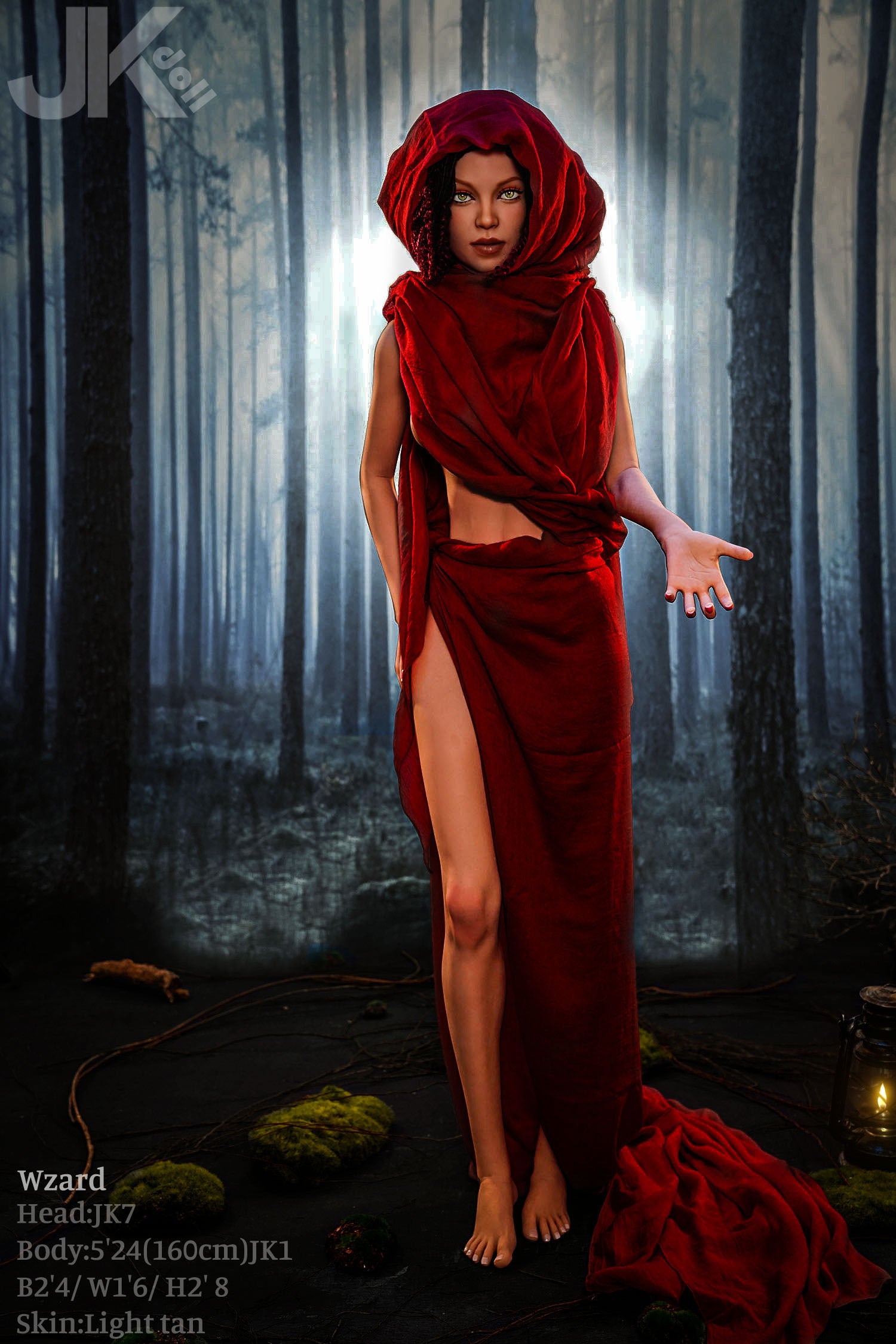 Wzard-sekspop (JK-Doll 160 cm D-cup JK7 TPE)