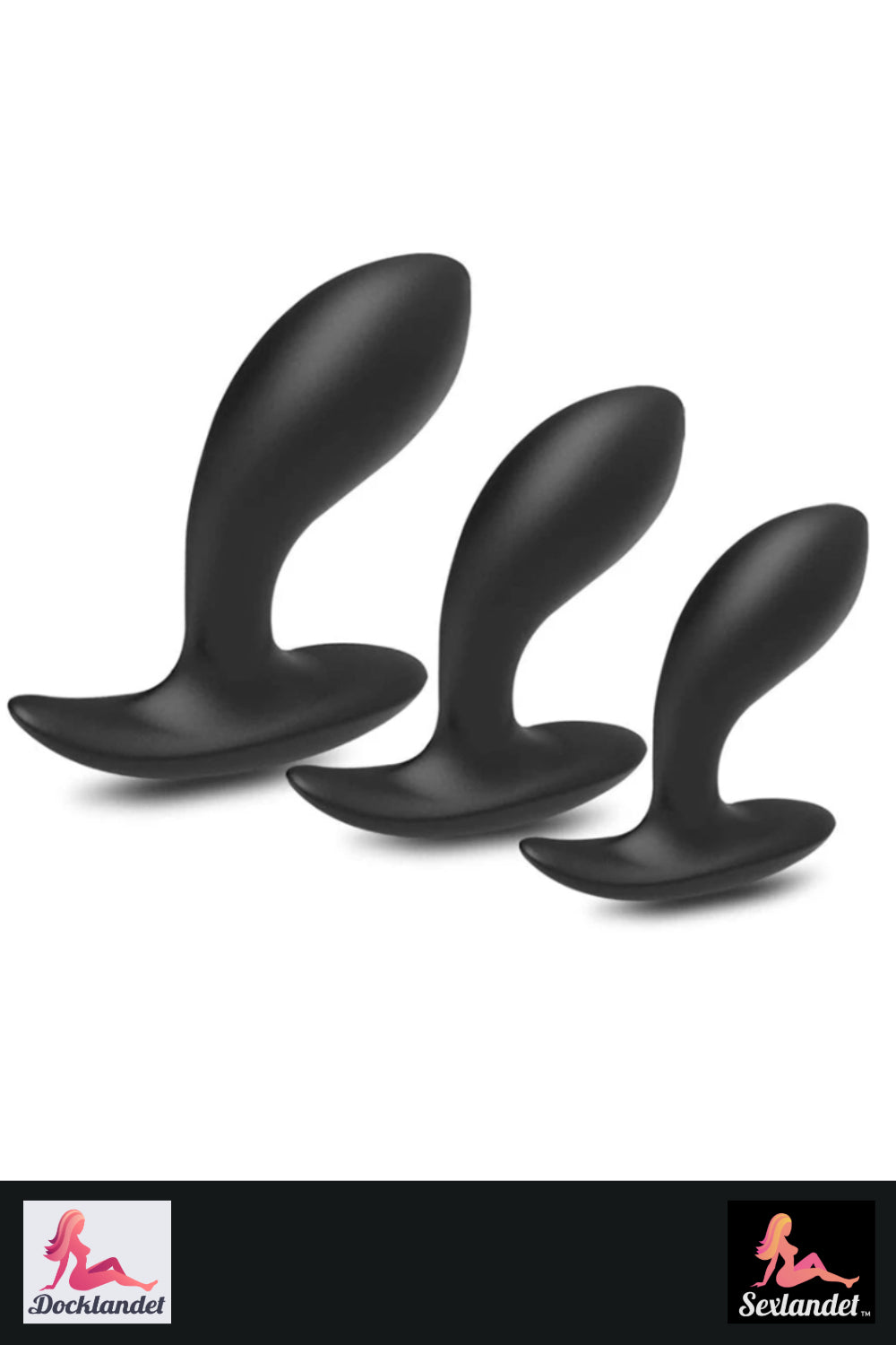 Curved Buttplug - Set of 3 Sizes