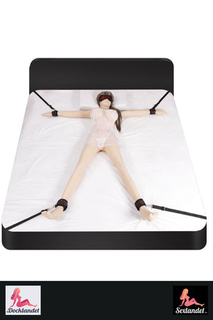 BDSM -kit - Handboeien, kant -outfit & oogmasker (ingesteld met 7 delen)