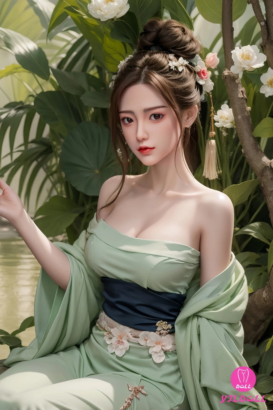 Fan Jing-sekspop (YJL Doll 165 cm D-cup #449 siliconen)