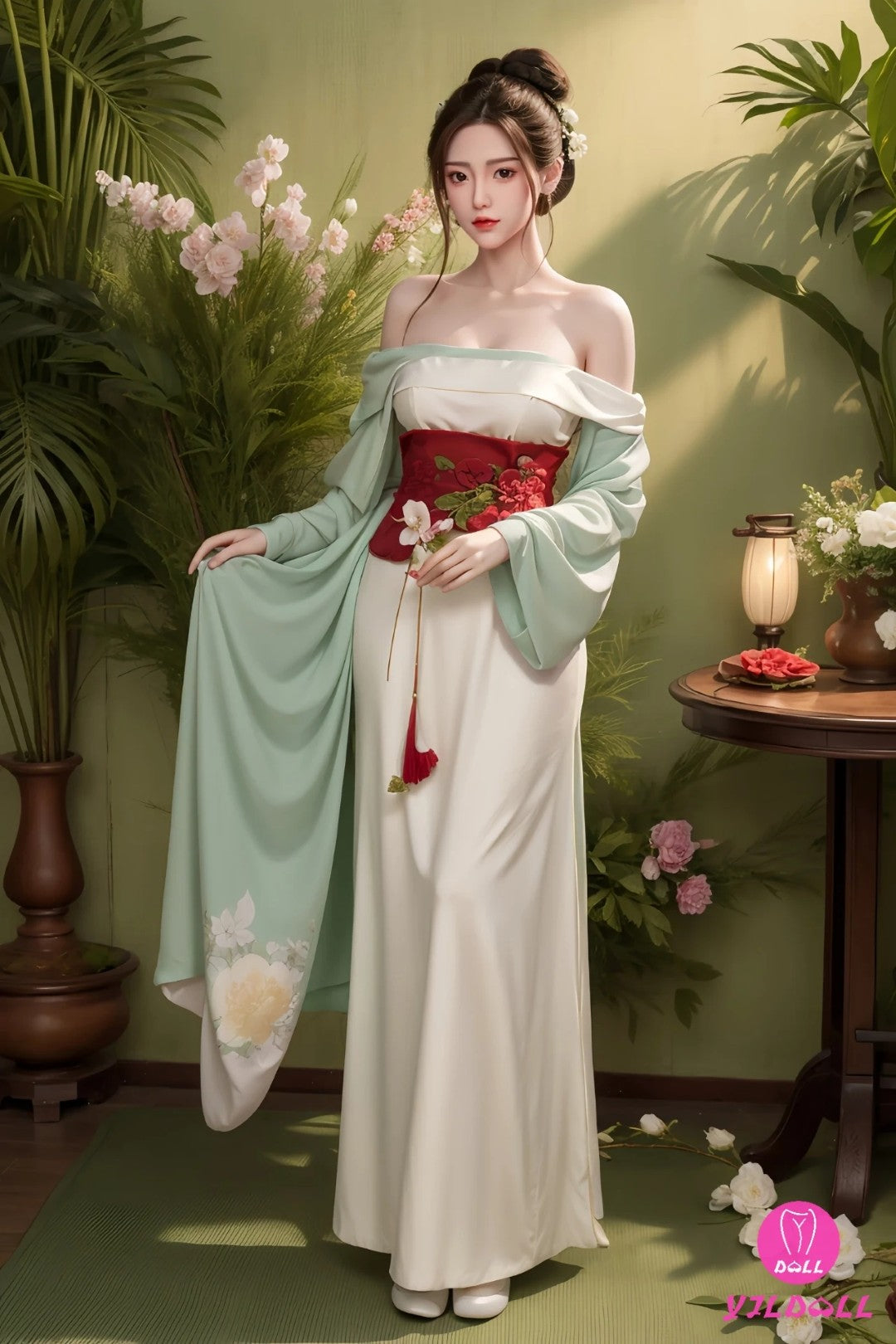 Fan Jing-sekspop (YJL Doll 165 cm D-cup #449 siliconen)