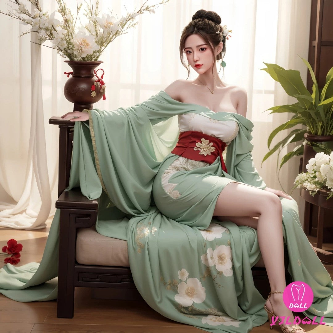 Fan Jing-sekspop (YJL Doll 165 cm D-cup #449 siliconen)