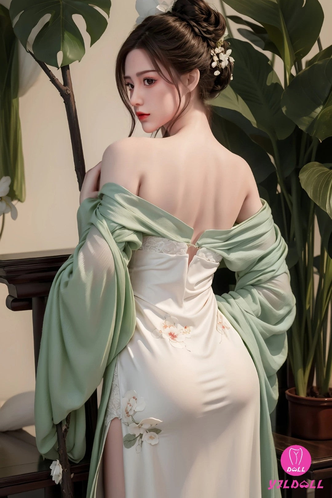 Fan Jing-sekspop (YJL Doll 165 cm D-cup #449 siliconen)