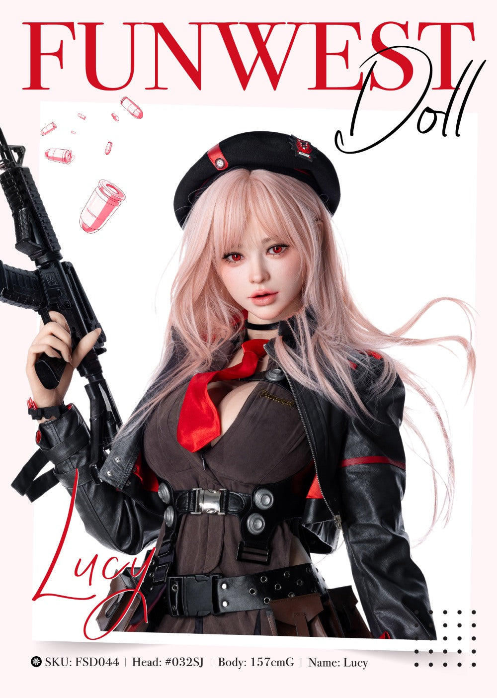 Lucy Sexdocka (FunWest Doll 157cm G-Kupa #032SJ RST Silikon)