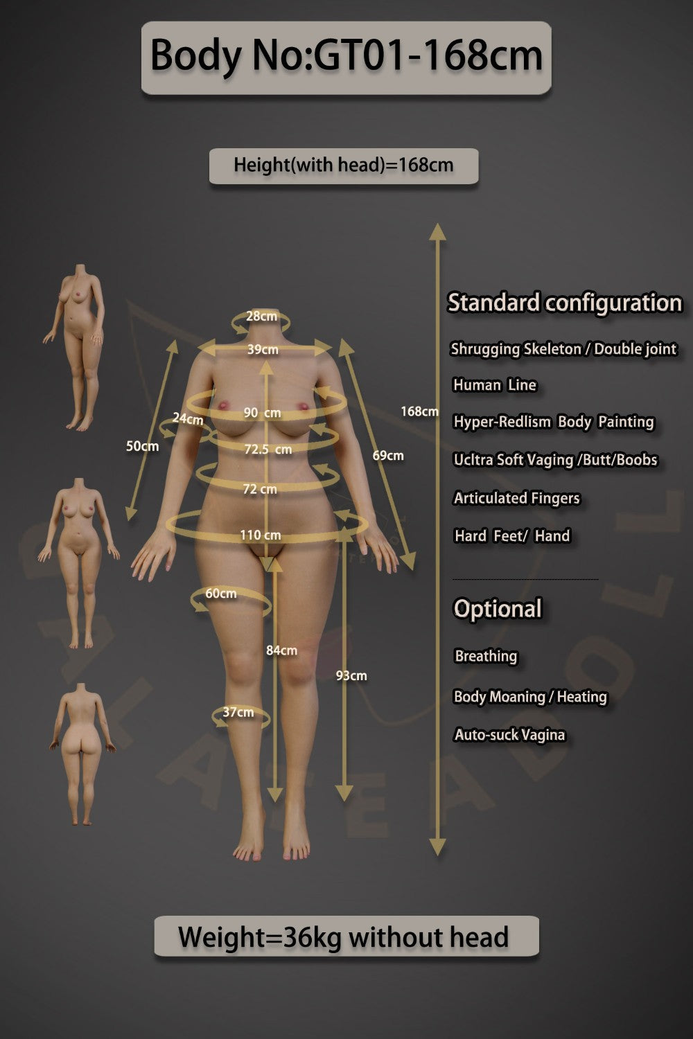 Leni sekspop (Galatea Doll 168 cm C-cup #047 siliconen)