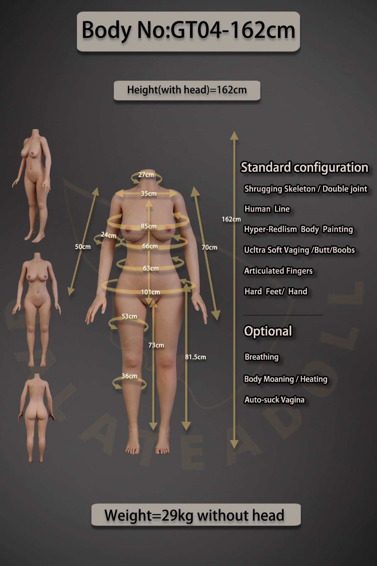 Alexandra sekspop (Galatea Doll 162 cm C-cup #043 siliconen)