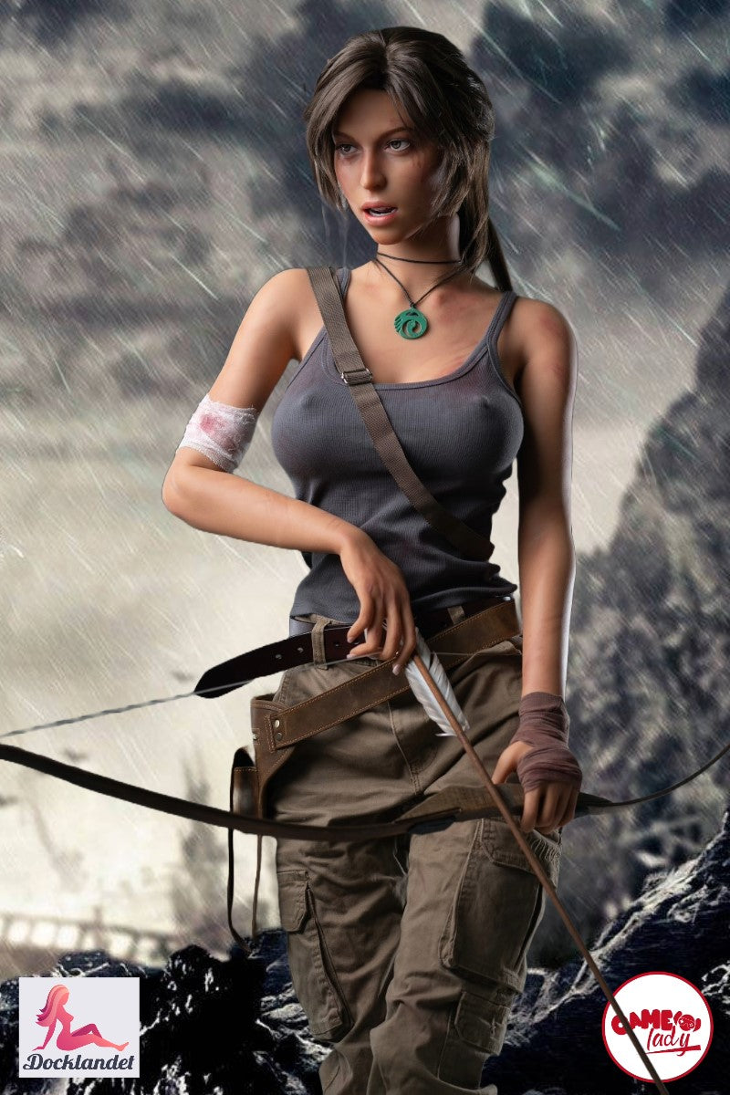 Lara Croft Sex Doll (Game Lady 166 cm e-cup nr. 20 siliconen)