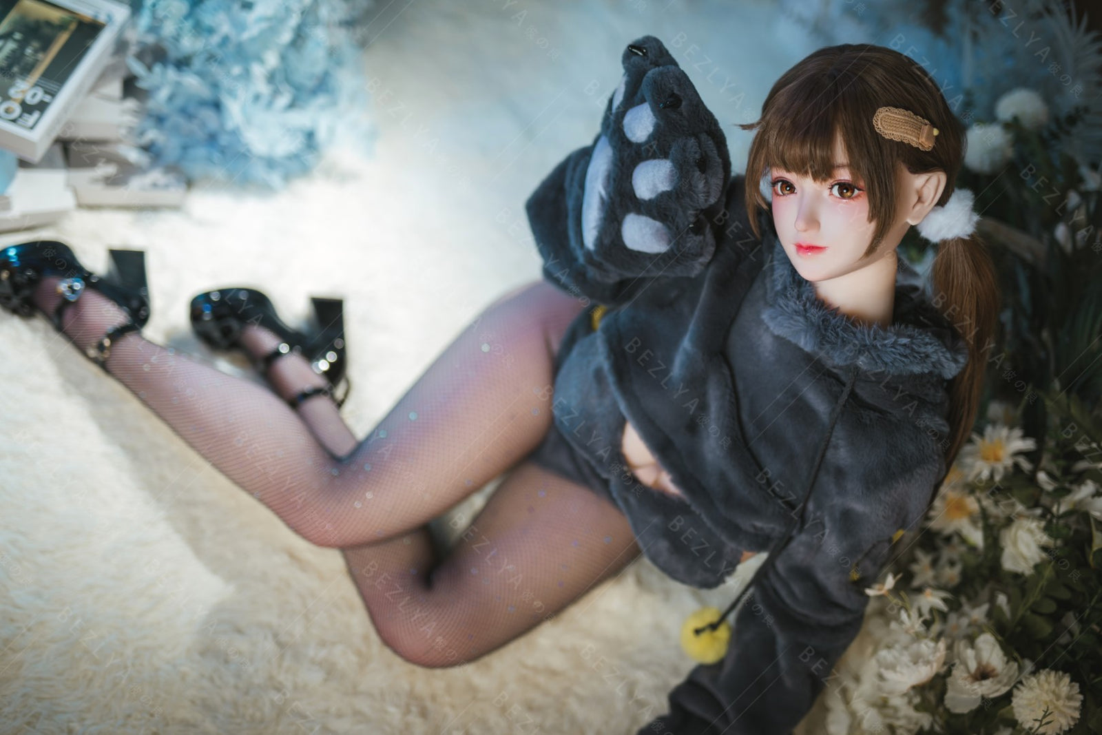 Paeonia-sekspop (Bezlya Doll 155cm F cup 2.0 TPE+Siliconen)