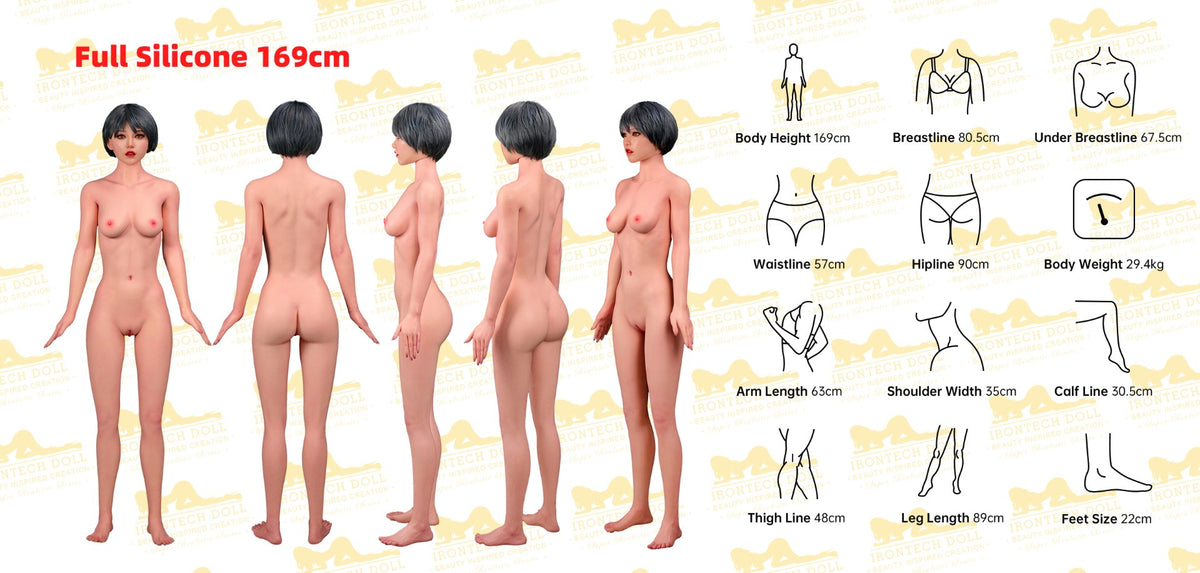 Layla-sekspop (Irontech Doll 169 cm C-cup S39 siliconen)