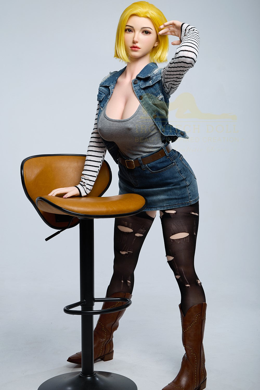 Joline Android 18 Sex Doll (Irontech Doll 159cm G-Cup S41 Silicone)