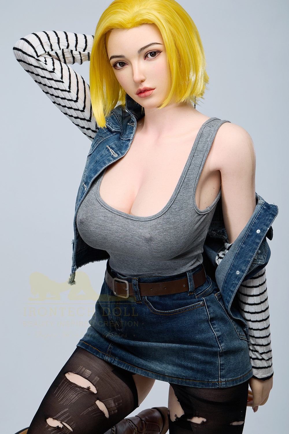 Joline Android 18 Sex Doll (Irontech Doll 159cm G-Cup S41 Silicone)