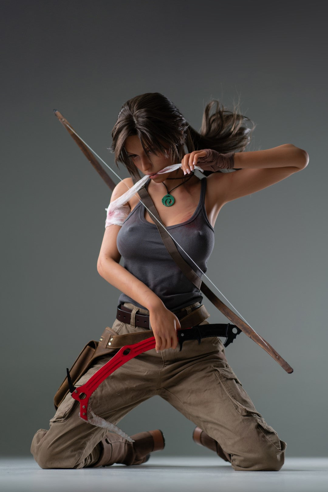 Lara Croft Sex Doll (Game Lady 166 cm e-cup nr. 20 siliconen)