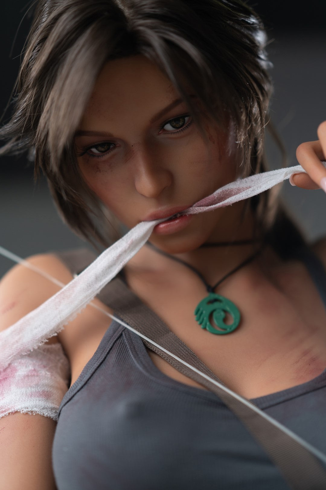 Lara Croft Sex Doll (Game Lady 166 cm e-cup nr. 20 siliconen)