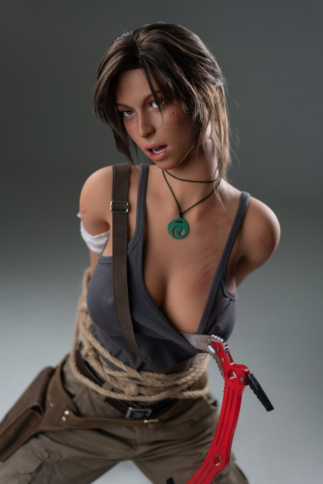Lara Croft Sex Doll (Game Lady 166 cm e-cup nr. 20 siliconen)