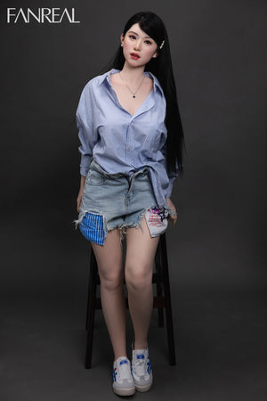 Kimmy Sexdocka (FanReal Doll 155cm F-kupa Silikon)