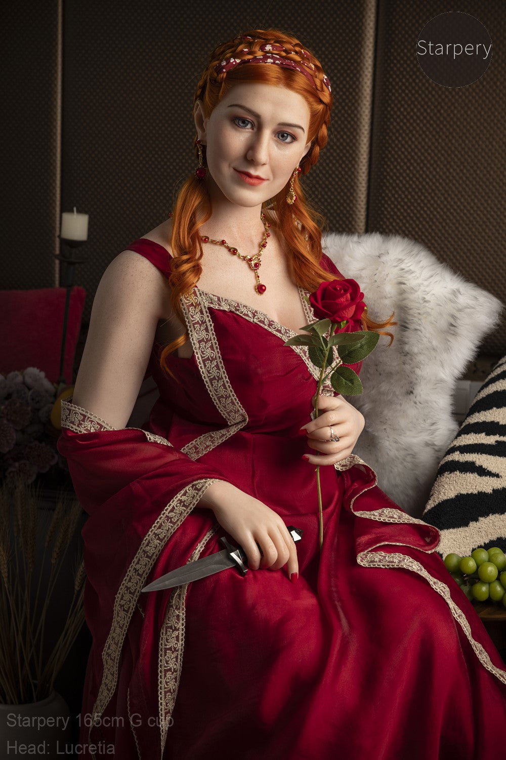 Lucretia-sekspop (Starpery 165cm G-cup TPE+Siliconen)