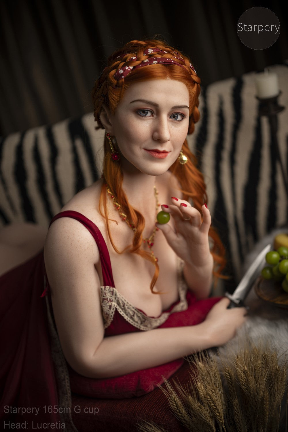 Lucretia-sekspop (Starpery 165cm G-cup TPE+Siliconen)