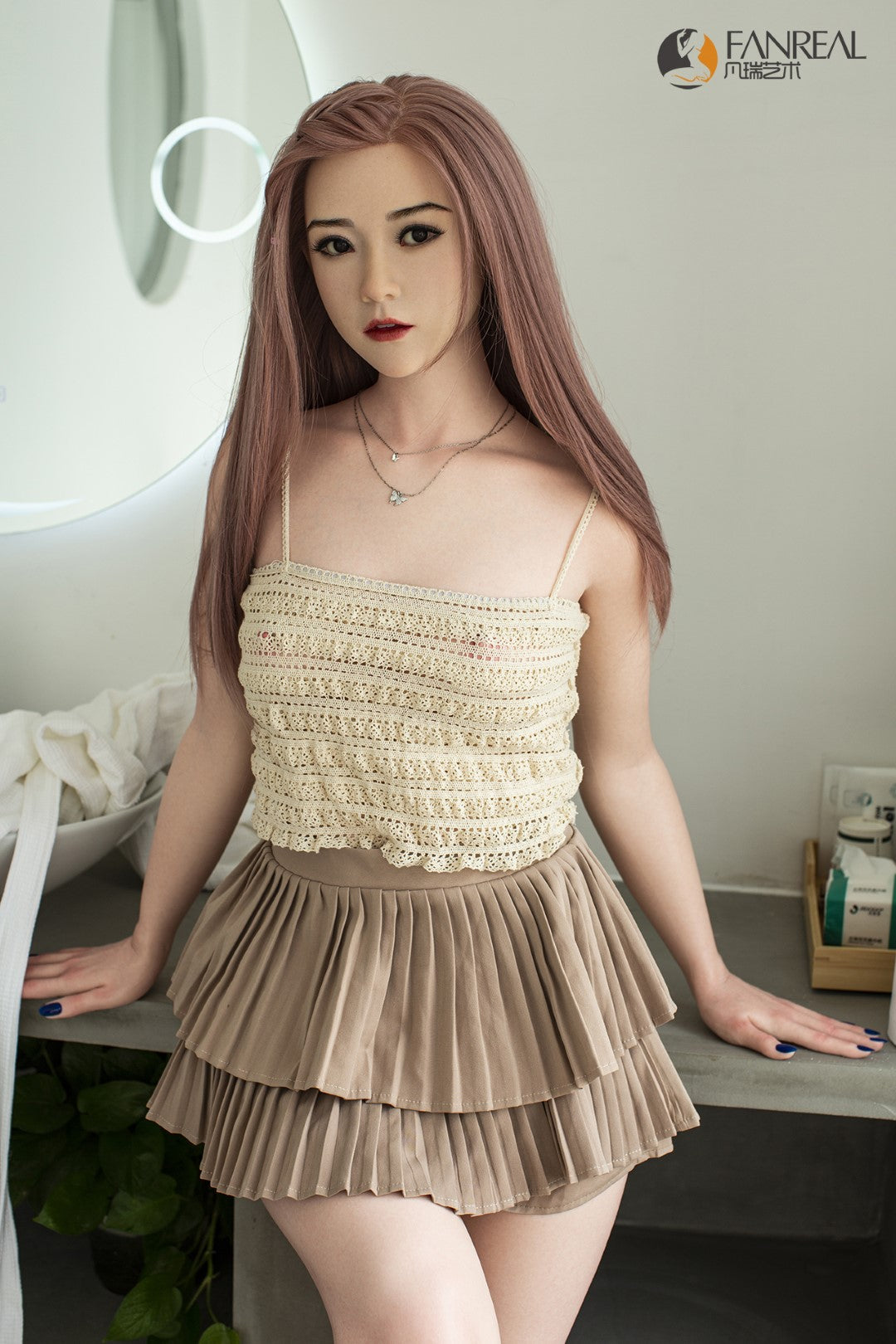 Qian-sekspop (FanReal Doll 158 cm B-cup siliconen)