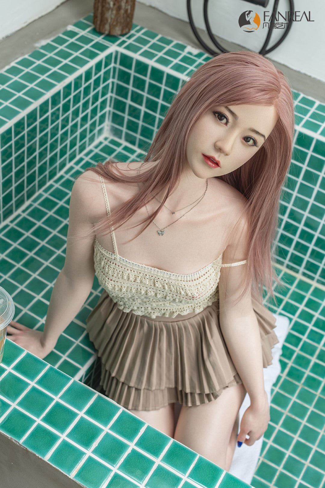 Qian-sekspop (FanReal Doll 158 cm B-cup siliconen)