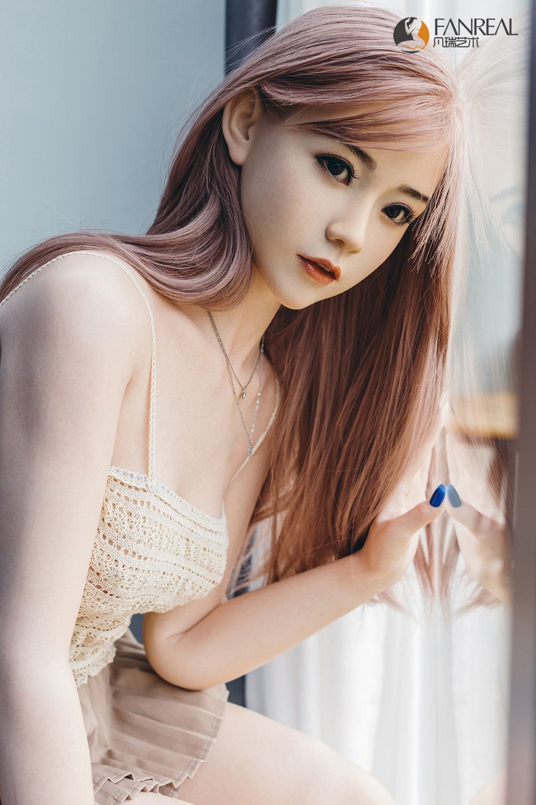 Qian-sekspop (FanReal Doll 158 cm B-cup siliconen)