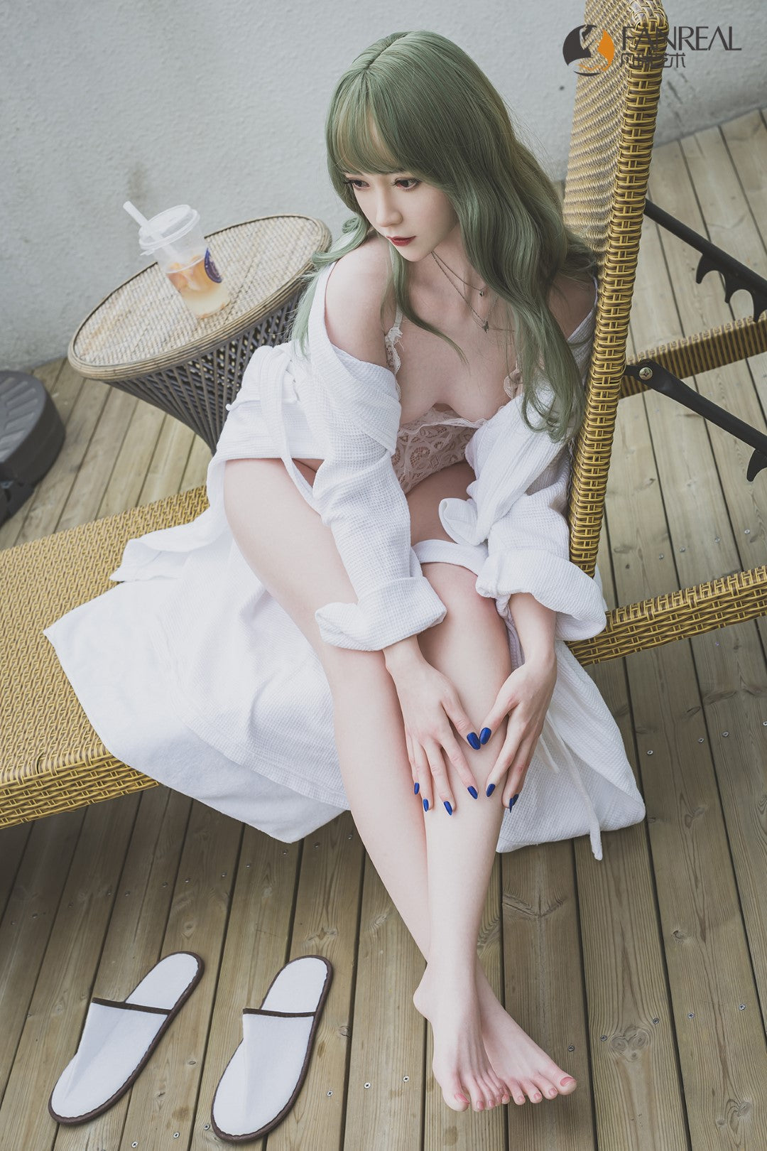 Qian-sekspop (FanReal Doll 158 cm B-cup siliconen)