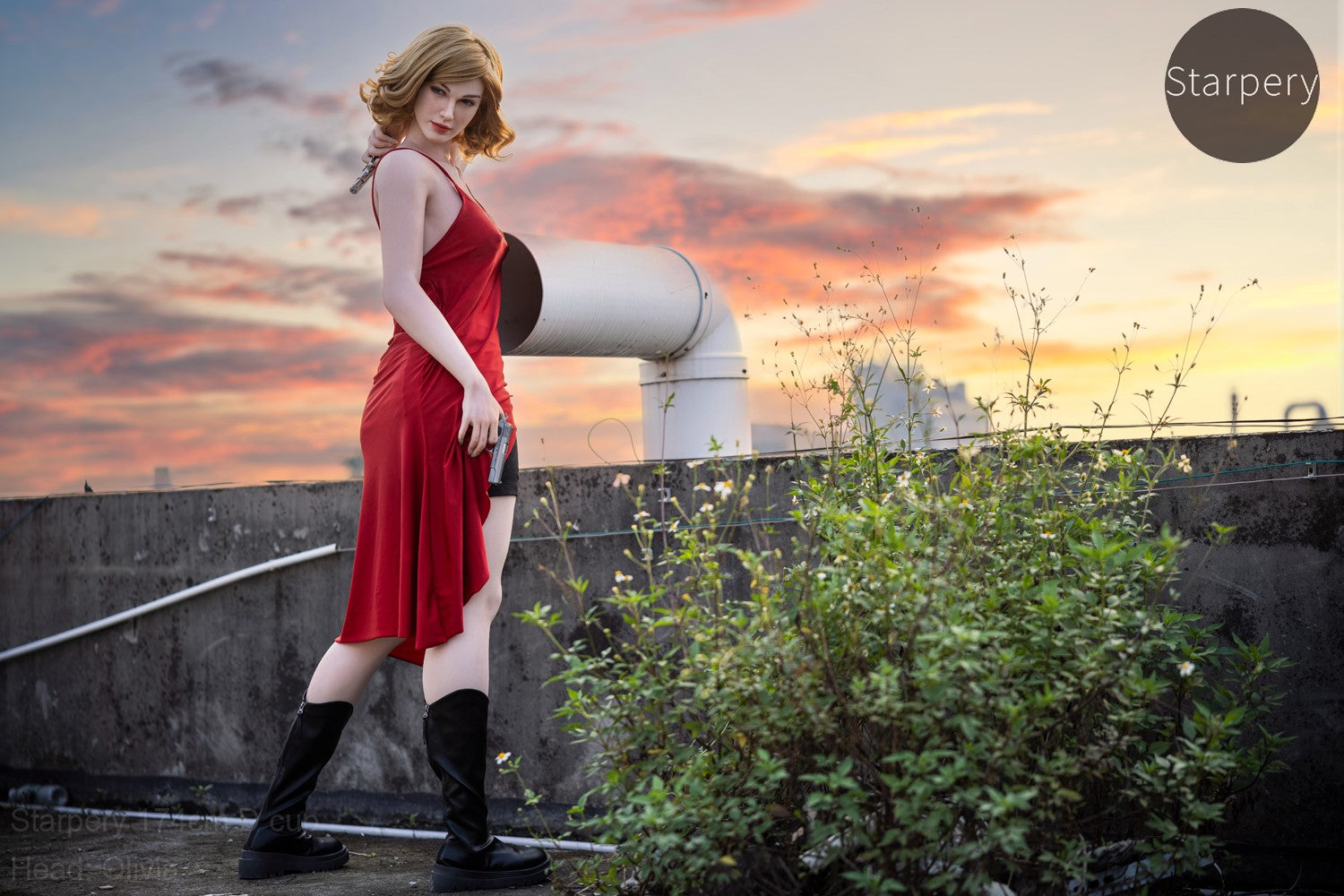 Olivia sekspop (Starpery 174cm D-cup TPE+Siliconen)