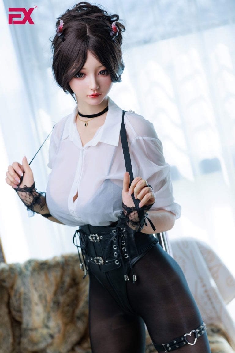 Robijnrode sekspop (EXDoll 168 cm F-Cup #Ukiyo-E siliconen)