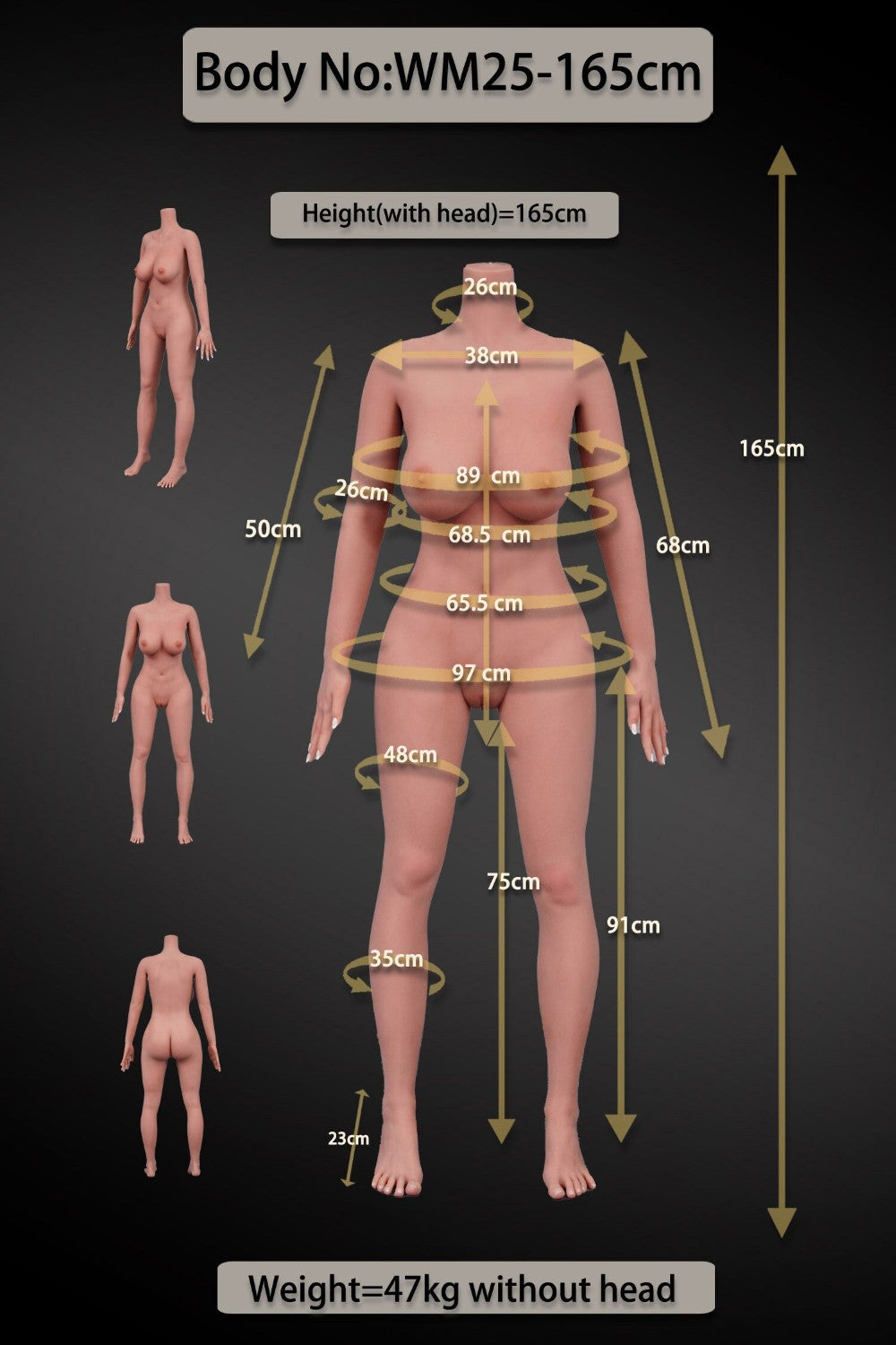 Olinda sekspop (WM-Doll 165 cm D-cup #SS182 TPE+siliconen)