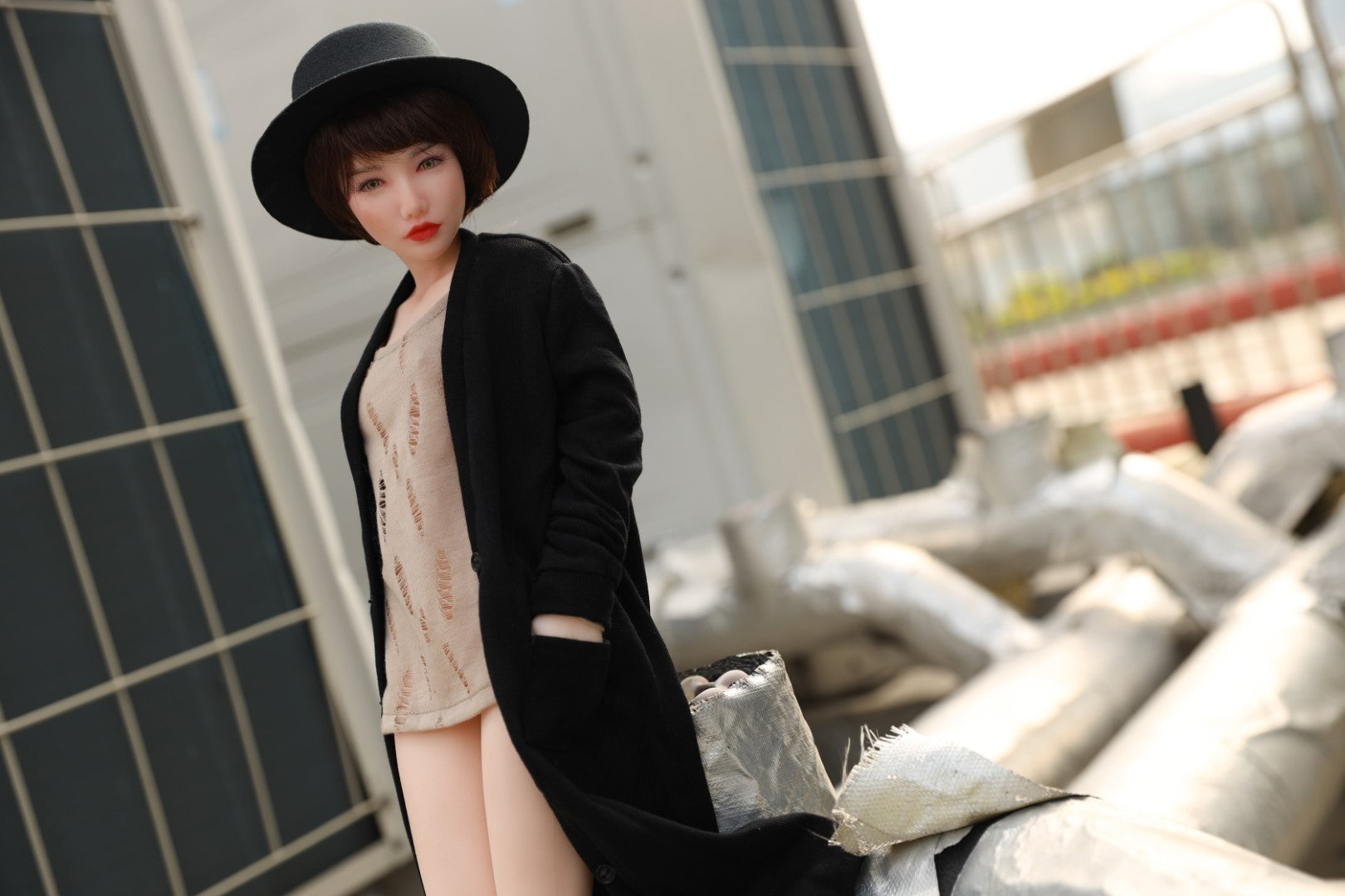 Laat de sekspop rusten (Climax Doll Mini 60 cm B-Cup Silicone)