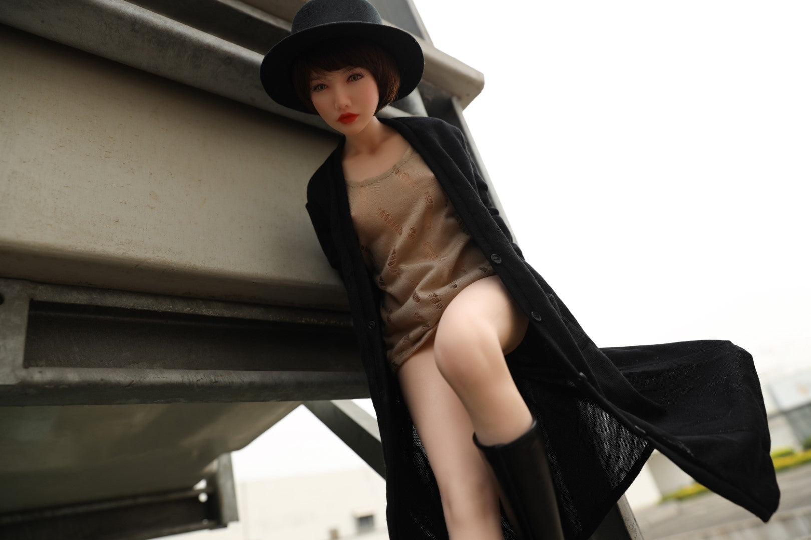 Laat de sekspop rusten (Climax Doll Mini 60 cm B-Cup Silicone)
