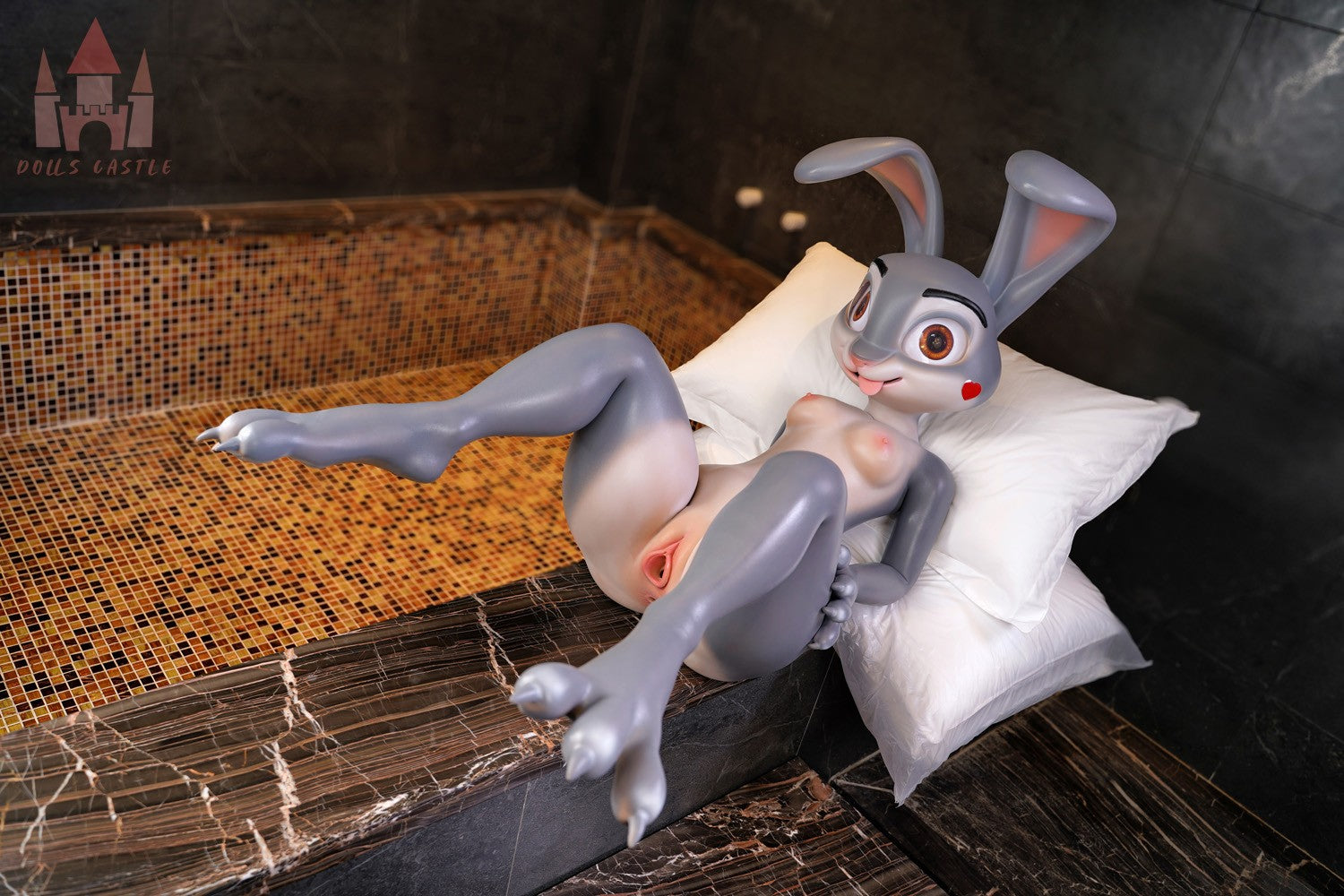 Judy the Rabbit Sex Doll (Dolls Castle 168 cm a-cup siliconen)
