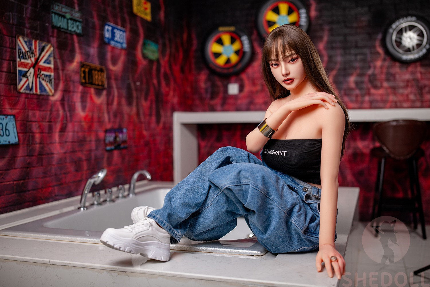 Beryl-sekspop (SHEDOLL 158cm C-Cup #SH004 TPE+Siliconen)