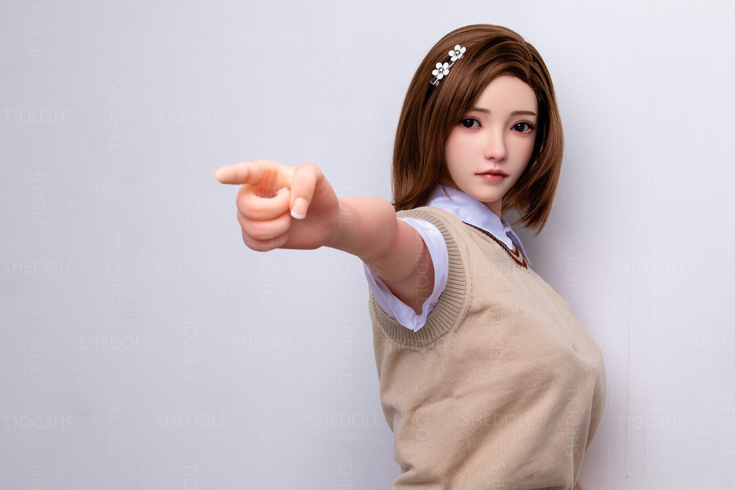 Roos sekspop (SHEDOLL 158cm C-Cup #SH022 TPE+Siliconen)