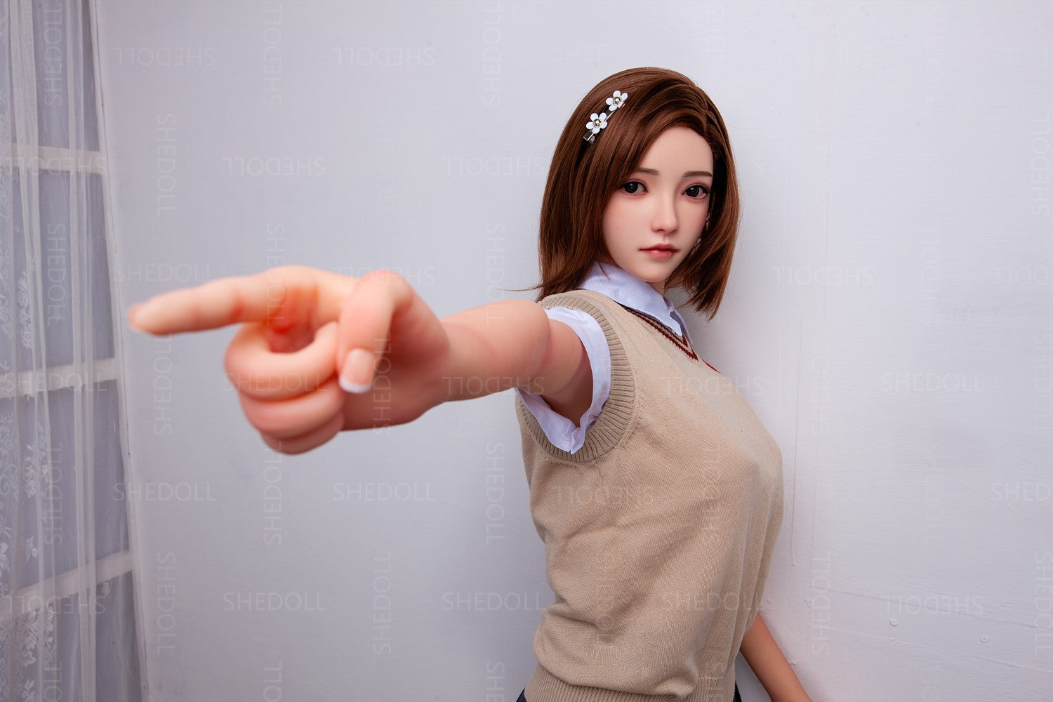 Roos sekspop (SHEDOLL 158cm C-Cup #SH022 TPE+Siliconen)