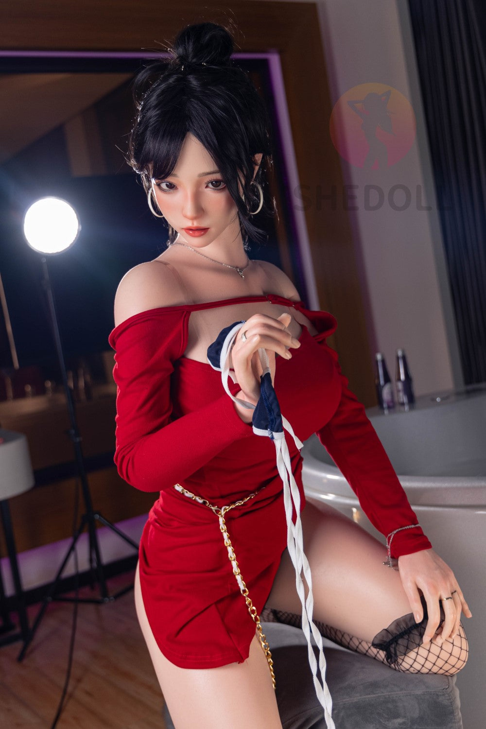 Roos sekspop (SHEDOLL 165 cm E-cup #SH051 2.0 siliconen)