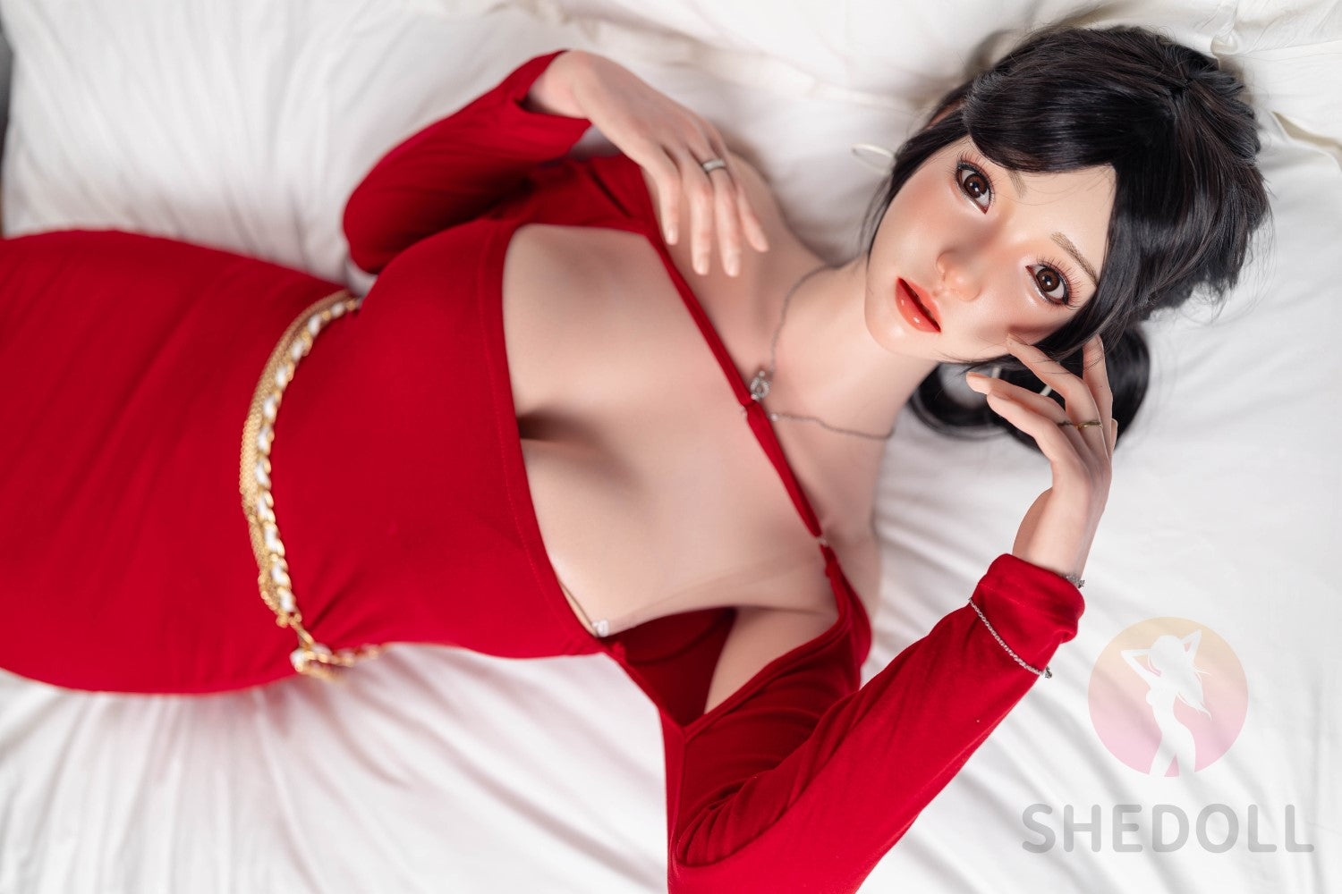 Roos sekspop (SHEDOLL 165 cm E-cup #SH051 2.0 siliconen)