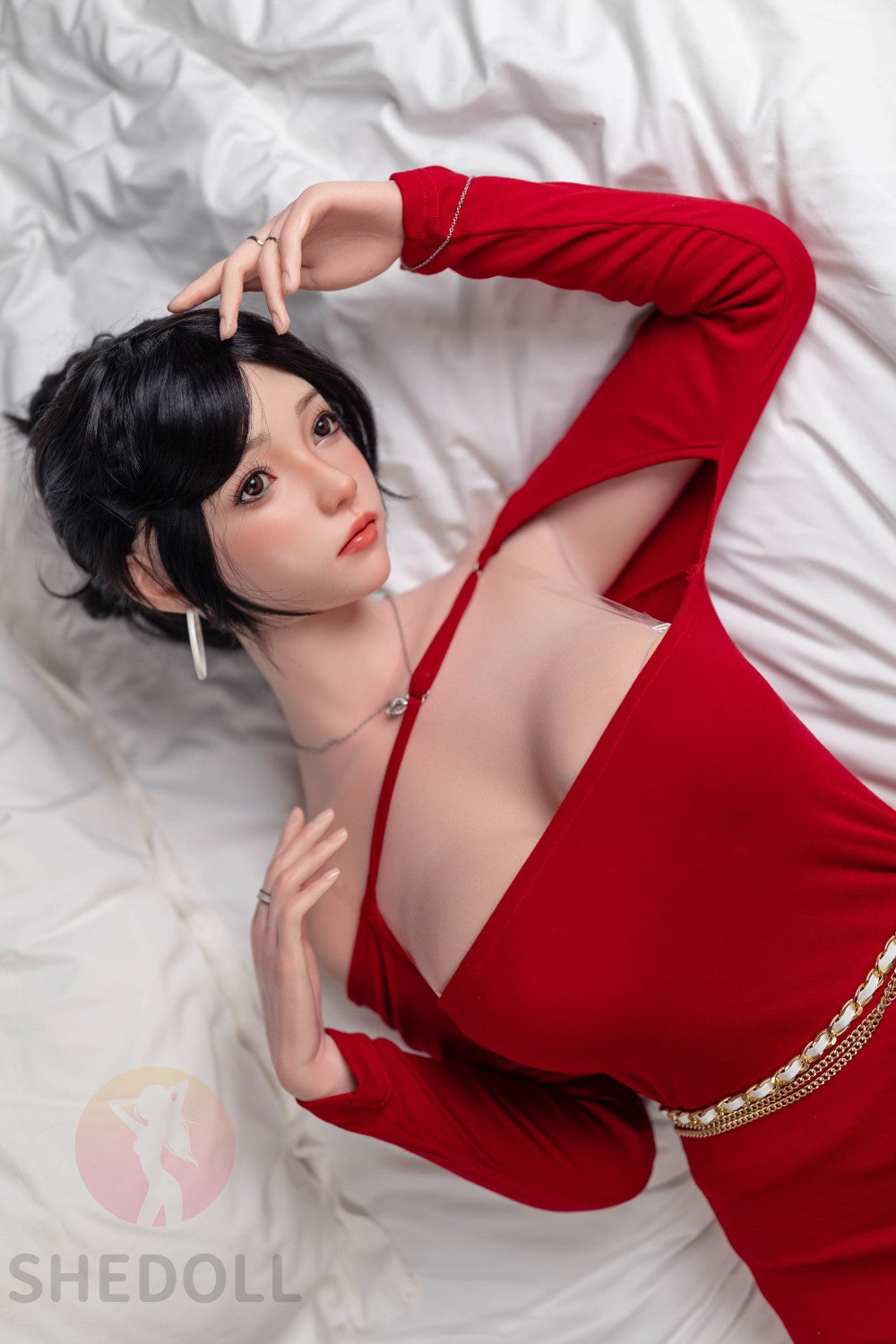 Roos sekspop (SHEDOLL 165 cm E-cup #SH051 2.0 siliconen)