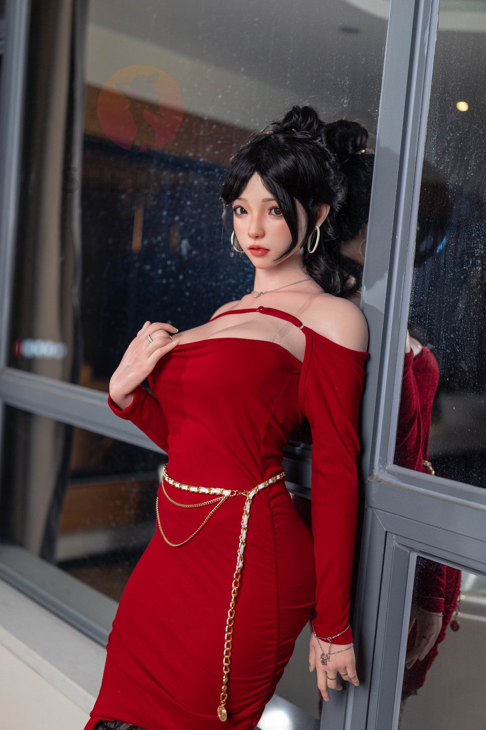 Roos sekspop (SHEDOLL 165 cm E-cup #SH051 2.0 siliconen)