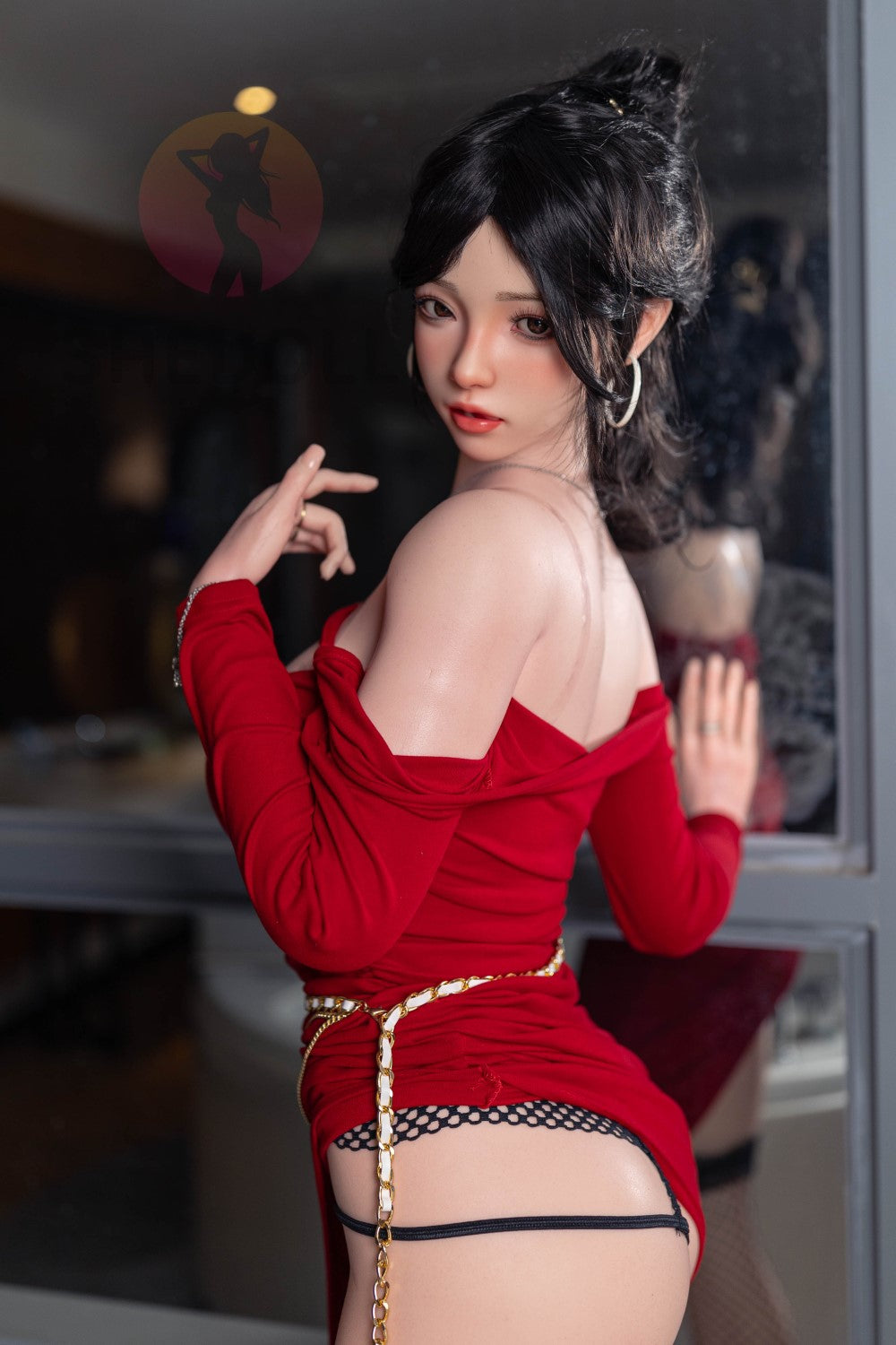 Roos sekspop (SHEDOLL 165 cm E-cup #SH051 2.0 siliconen)