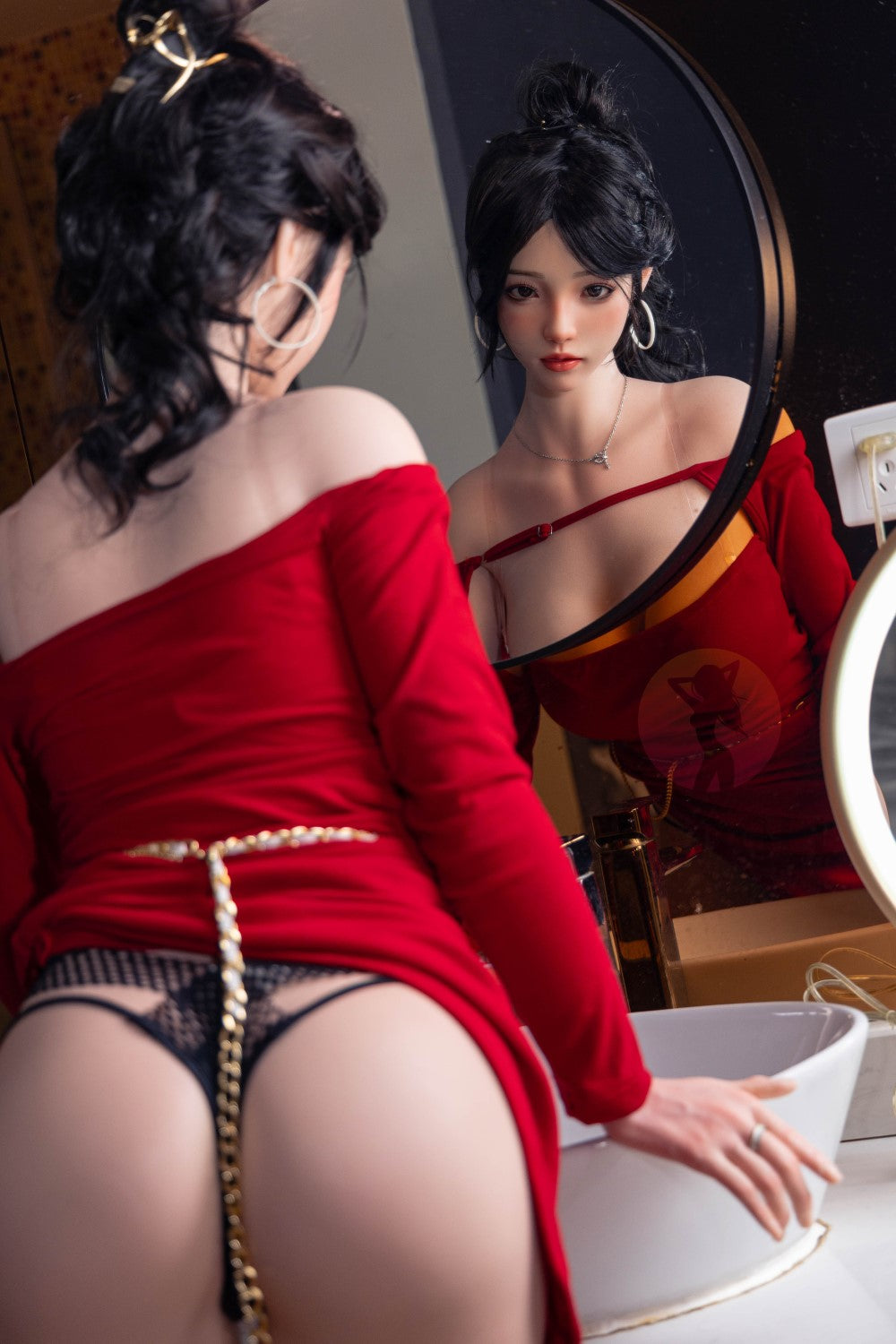 Roos sekspop (SHEDOLL 165 cm E-cup #SH051 2.0 siliconen)