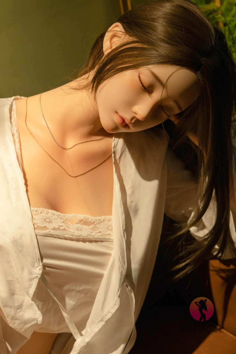 Slapende Cheryl-sekspop (SHEDOLL 165 cm E-cup #SH101 2.0 siliconen)