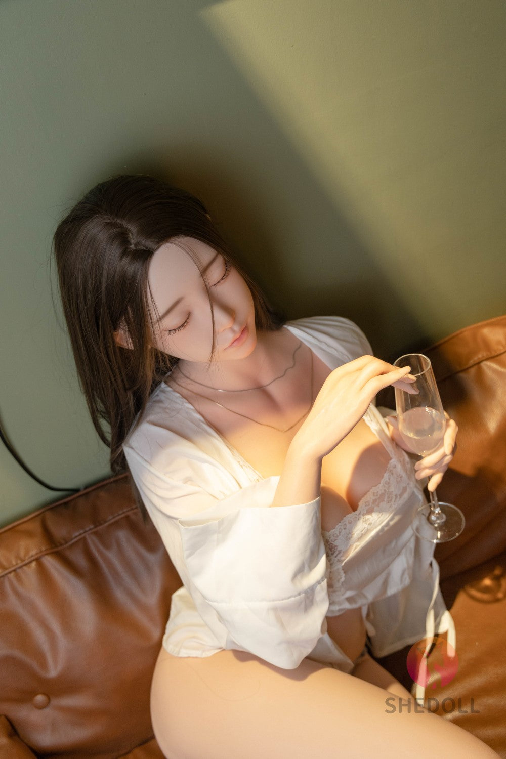 Slapende Cheryl-sekspop (SHEDOLL 165 cm E-cup #SH101 2.0 siliconen)