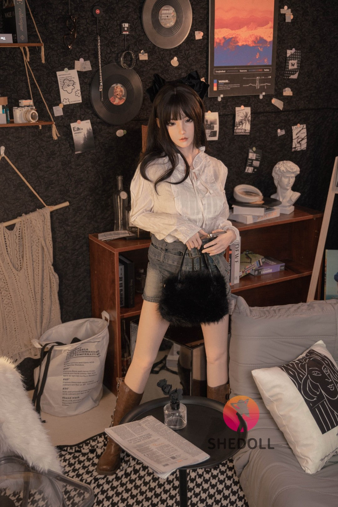 Vesper-sekspop (SHEDOLL 158 cm C-cup #SH155 siliconen)