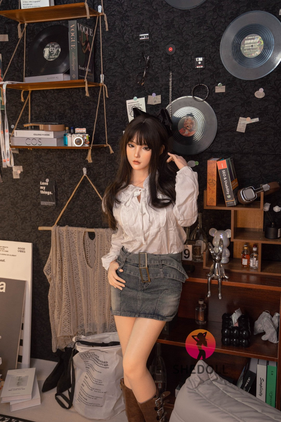 Vesper-sekspop (SHEDOLL 158 cm C-cup #SH155 siliconen)