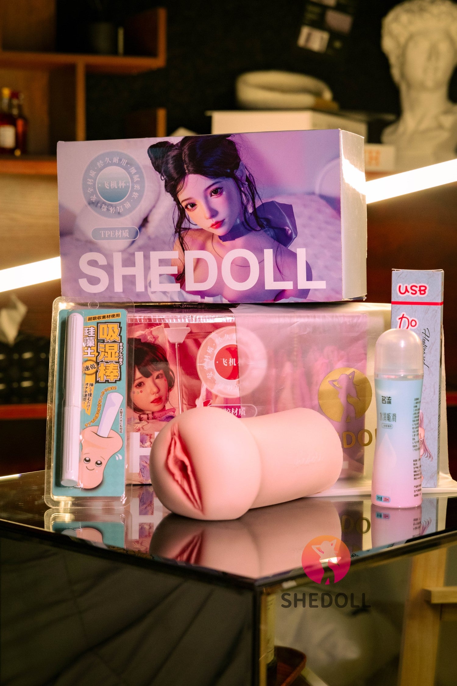 Realistische masturbator (SHEDOLL #SH160 Silicone & TPE)