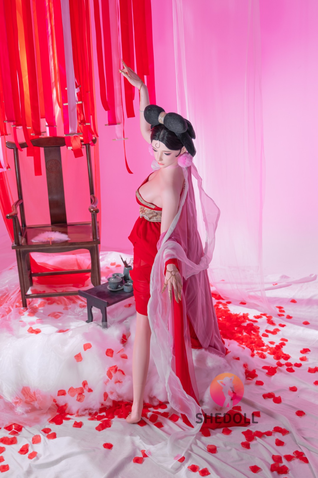 Vesper-sekspop (SHEDOLL 168 cm D-cup #SH193 2.0 siliconen)