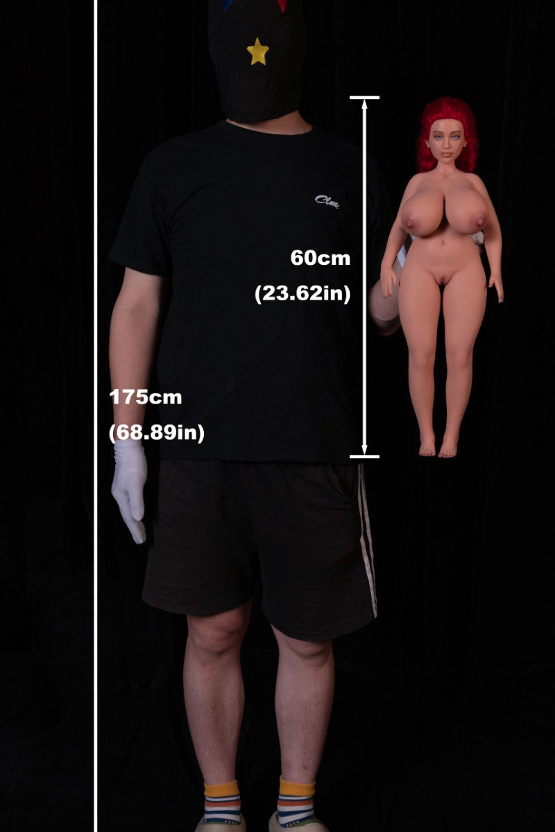 Hedy sekspop (Climax Doll Mini 60cm C-cup siliconen)