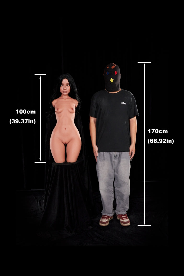 Raven Torso sekspop (Climax Doll ULW 100 cm A-cup siliconen)